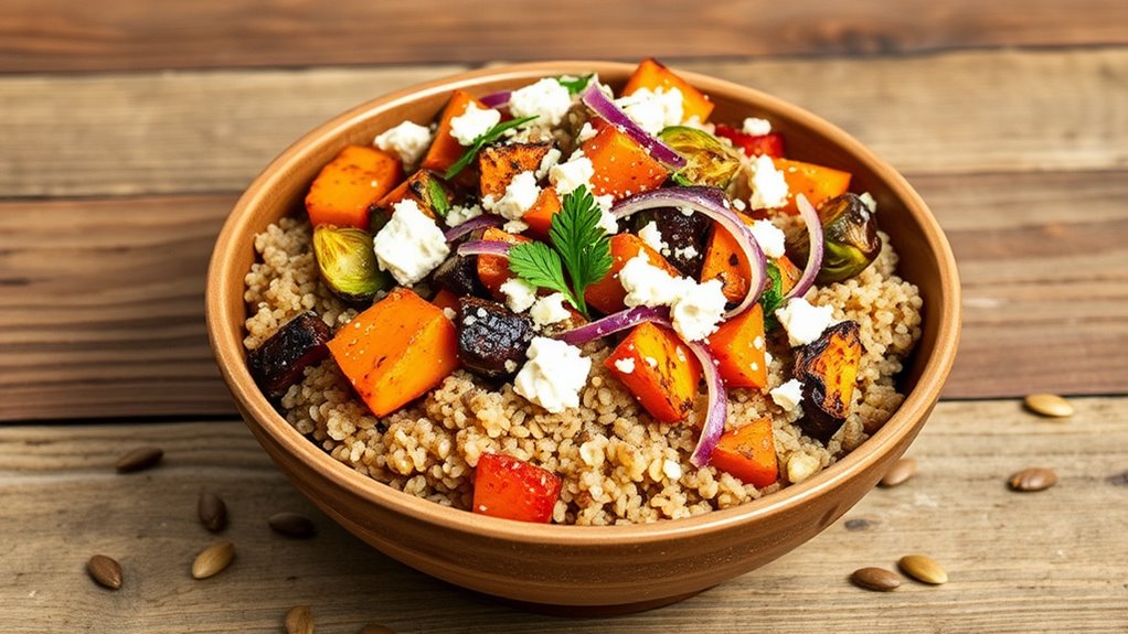 roasted vegetable quinoa salad