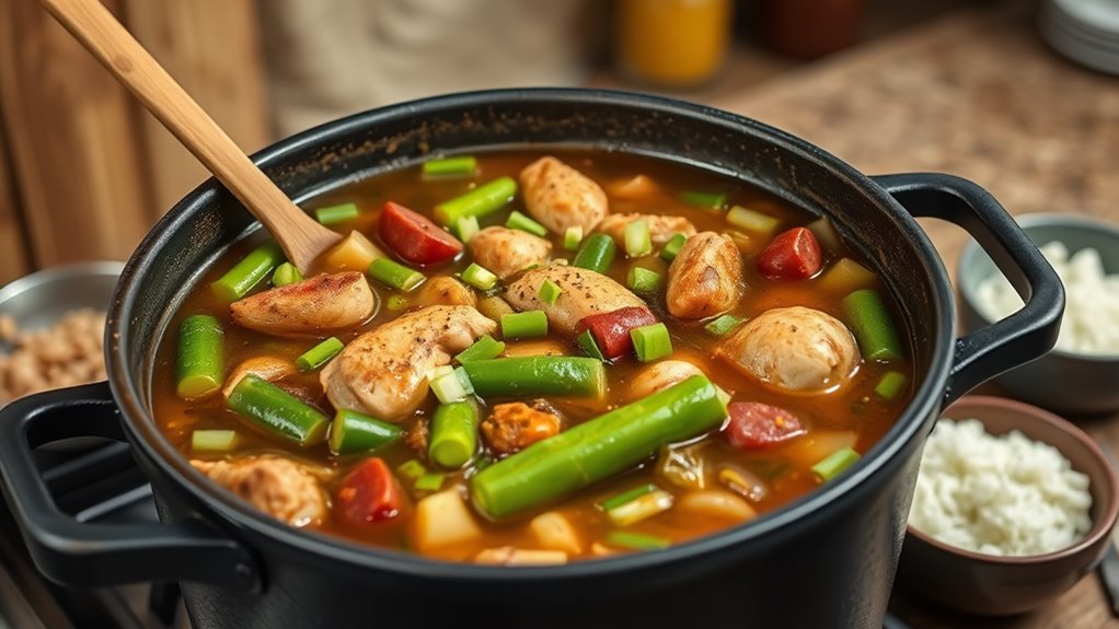 The Ultimate Guide to Making Classic Gumbo at Home 4 simmer okra to thicken