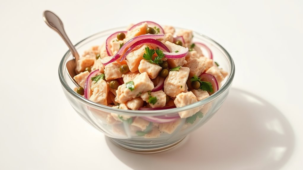 tuna salad mayo vinaigrette