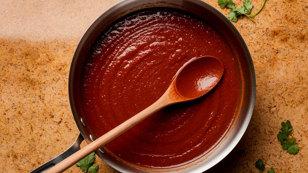 accurately pour sauce evenly