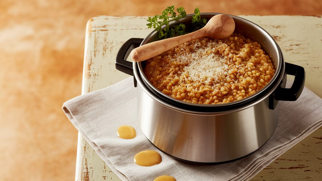 Rice Cooker Risotto 7 add freshly grated parmesan
