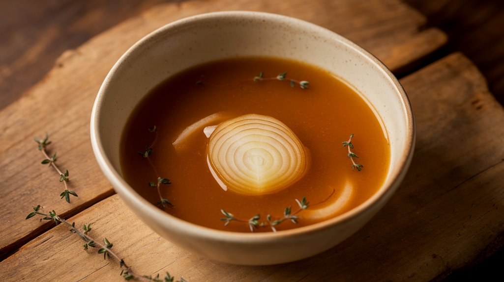Three-Ingredient Soup 6 add healthy garlic infused broth