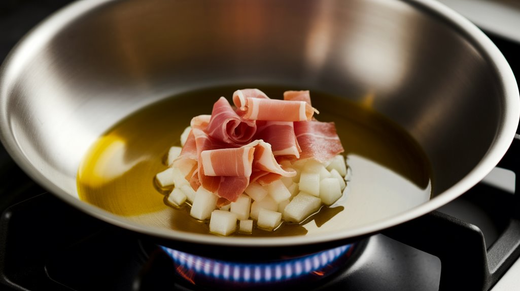 add prosciutto to pot