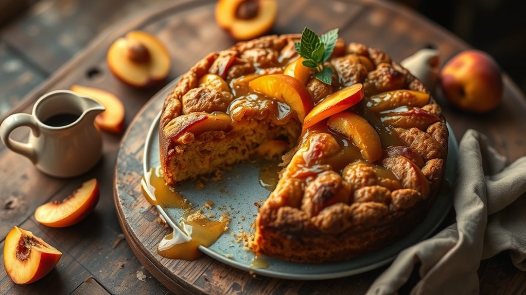 Caramel Peach Dump Cake 1 caramel peach dump cake 1