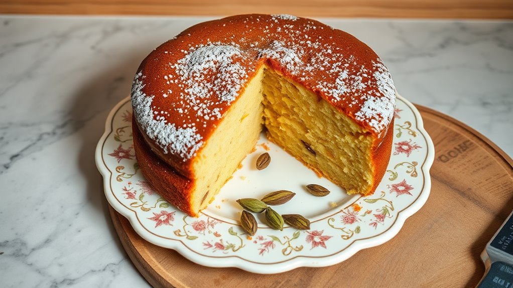 Cardamom Cake From Niloufer Ichaporia King 1 cardamom cake by niloufer