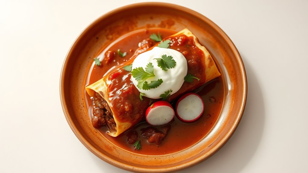 classic beef enchiladas dish