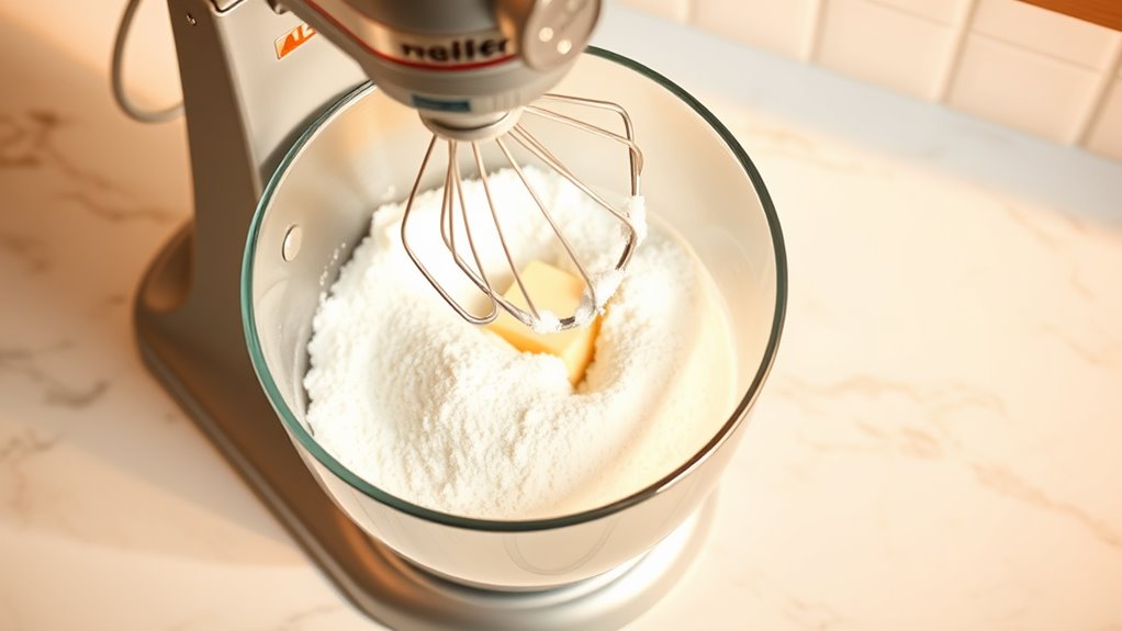 cream butter and sugars