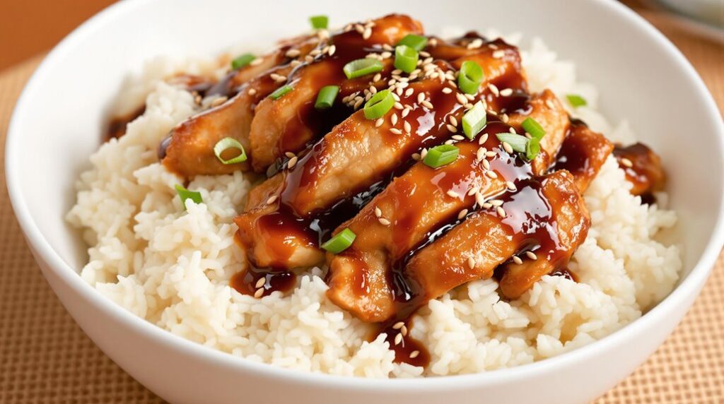 crock pot teriyaki chicken rice
