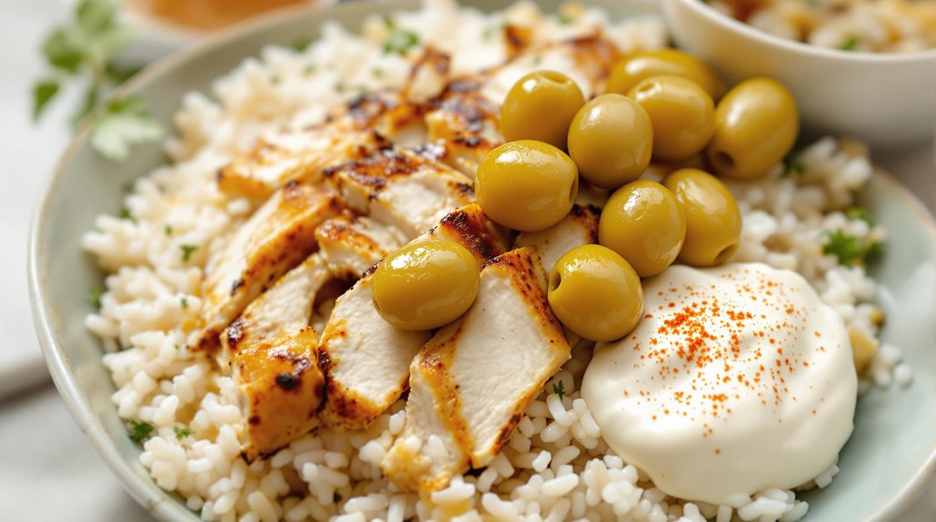 elevate bowls with olives
