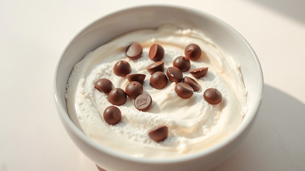 ethical chocolate chip stirring