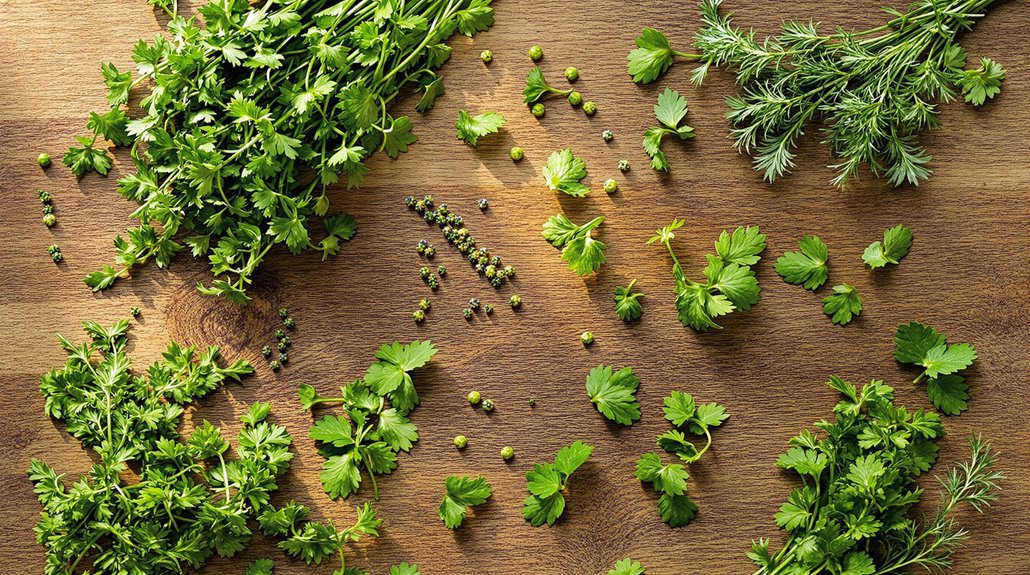 fresh herbs for bowls