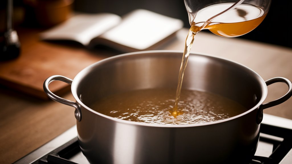 Spinach Tortellini Soup by Joanna Gaines 7 gradually add chicken broth