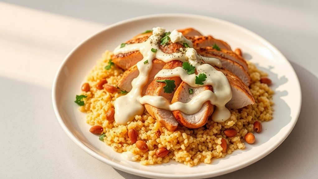 greek chicken tahini feta