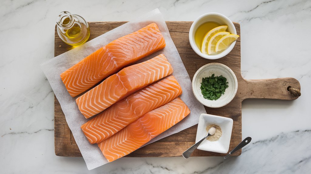 Creamy Garlic Butter Baked Salmon 2 ingredients for salmon dish