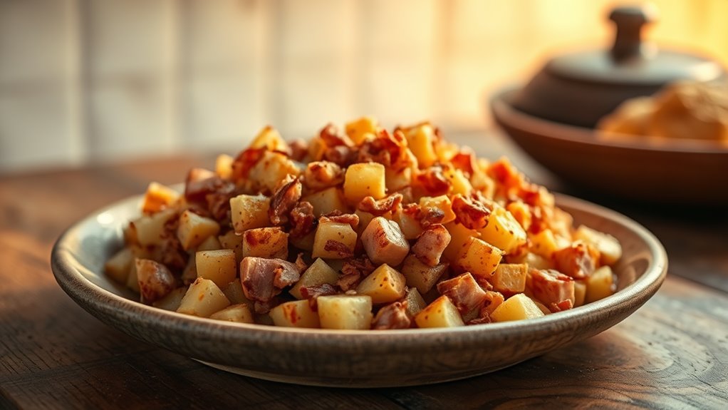 leftover ham potato hash