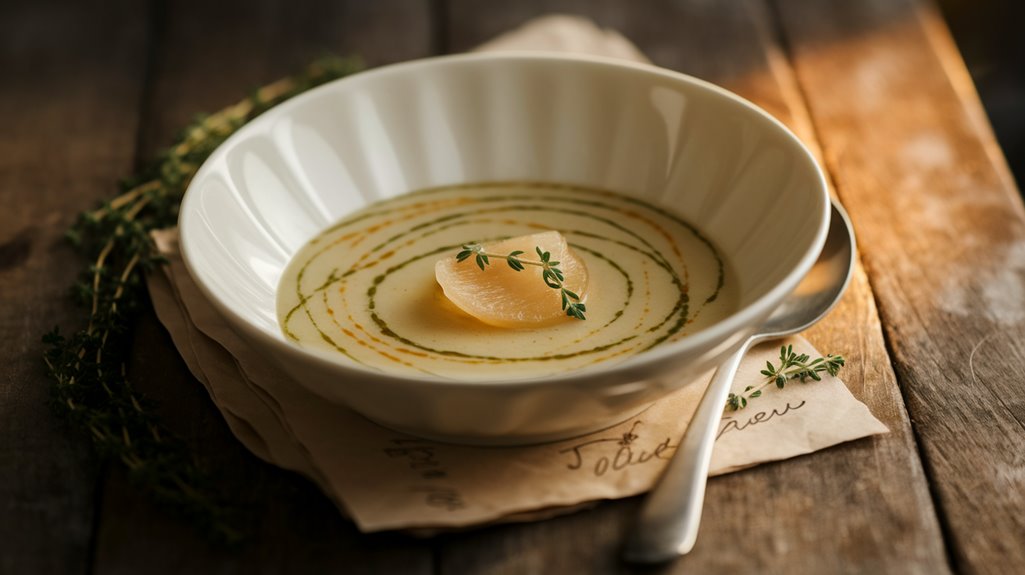 Three-Ingredient Soup 4 mince two cloves finely