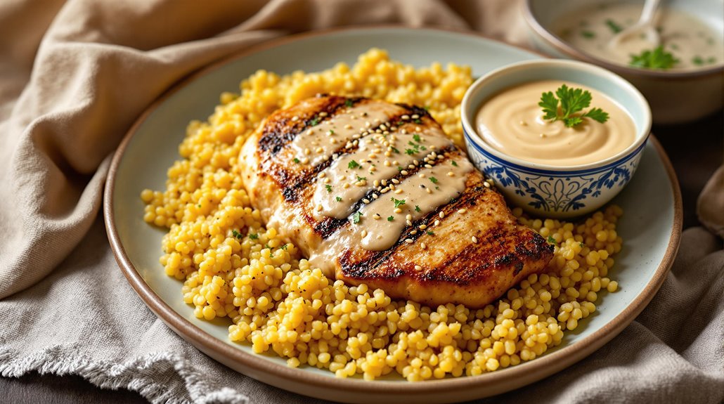 no yogurt tahini sauce