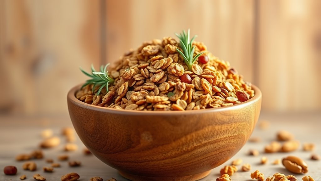 olive oil maple granola