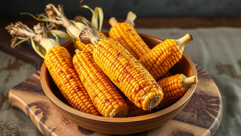 oven roasted corn husks