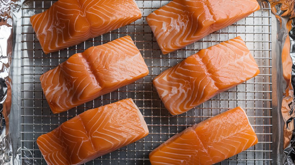 Creamy Garlic Butter Baked Salmon 7 place salmon on foil