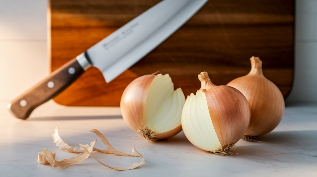 precise gentle onion chopping