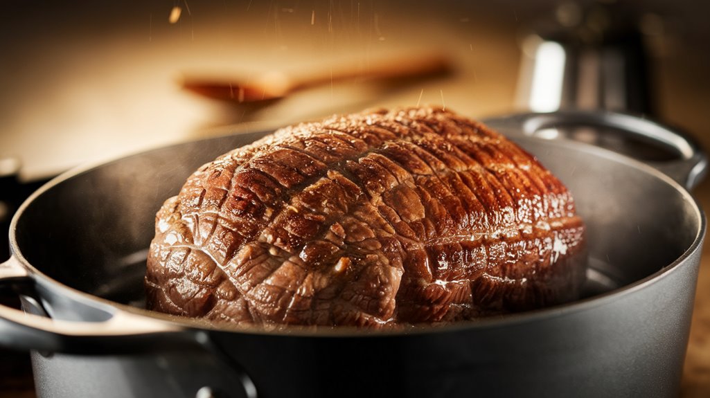 sear pot roast quickly