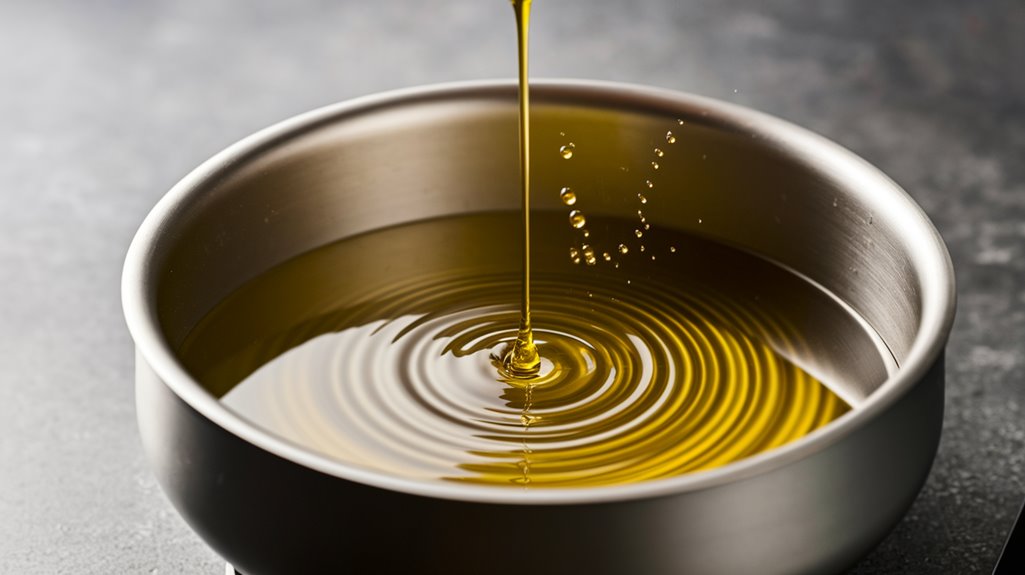slowly heat olive oil