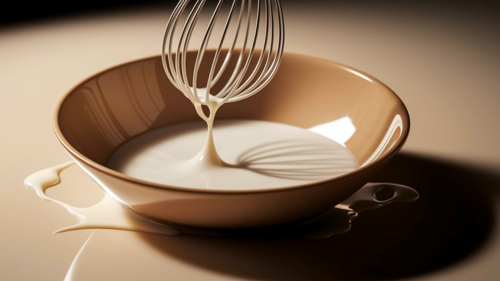 whisk eggs with milk