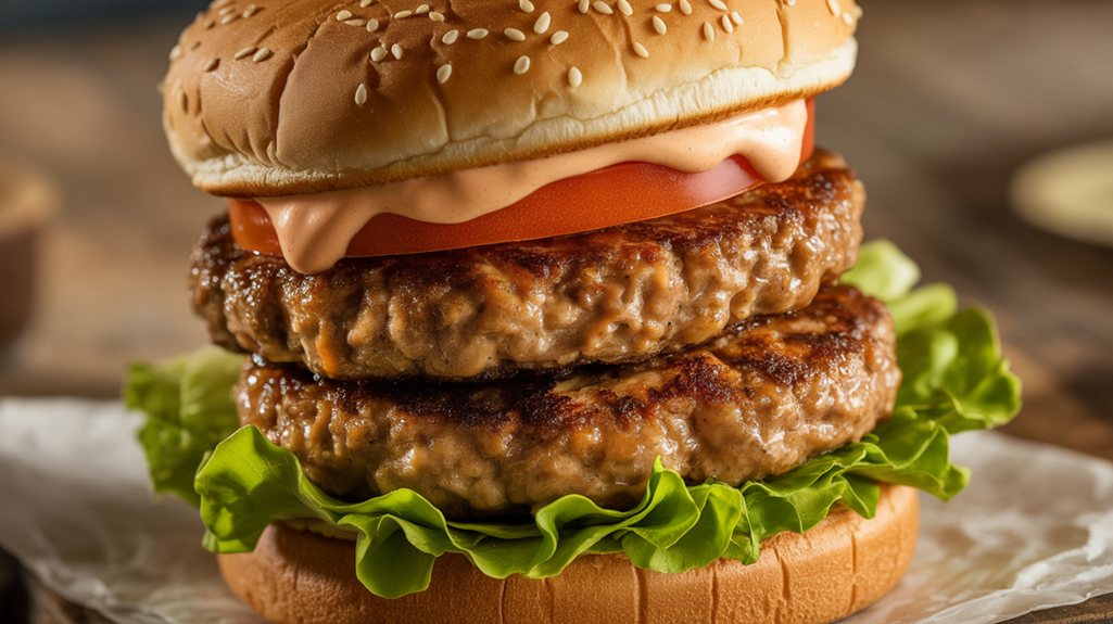 tasty vegetarian burger creation 7s68d